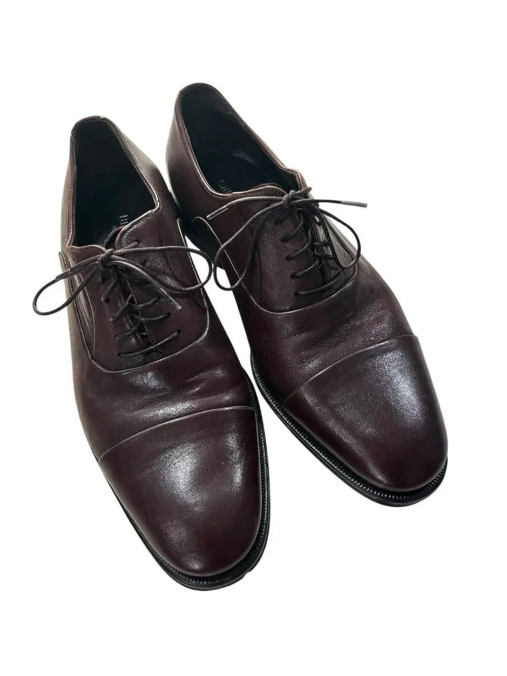 Bruno Magli Maioco Men’s Cap Toe Oxford Dark Brown Leather Dress Shoes Size 12 M